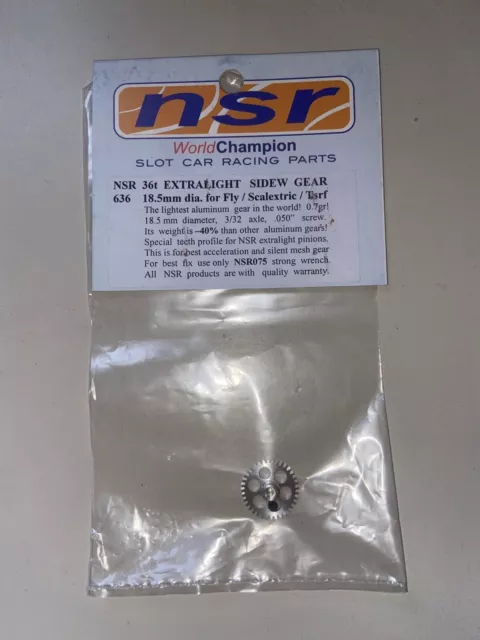 NSR Tuning Spares - NSR636 36t Extralight Sidewinder Gear 18.5mm Fly/Scalex/TSRF