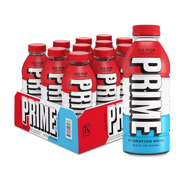 PRIME Hydration Drink ICE POP von Paul Logan & KSI I USA IMPORT 500ml