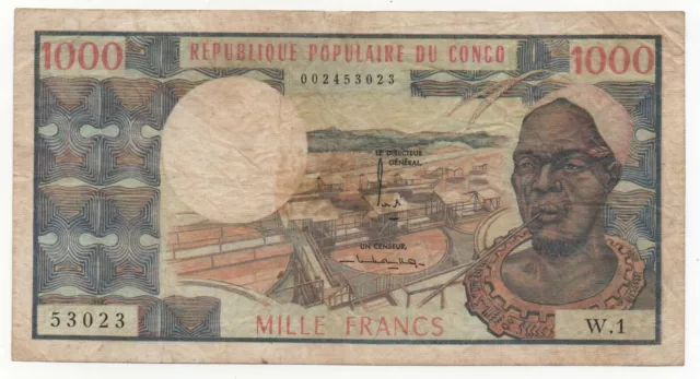 Congo 1000 Francs 1974 Pick 3 B Look Scans