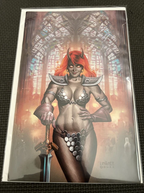 Red Sonja Hell 1 Joseph Linsner Virgin Incentive Variant Bad Girl Dynamite Comic