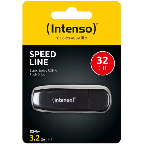 Intenso Speed Line 32 GB USB Stick 3.2 schwarz