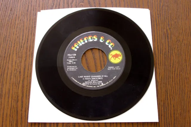 Esther Williams – You Gotta Let Me Show You / Last Night Changed It All PROMO 7"