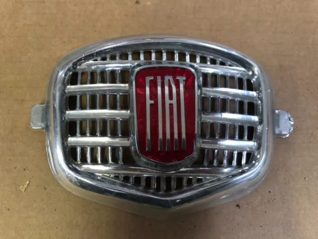 Fiat 500 D F Fregio Anteriore Old Stock Front Badge