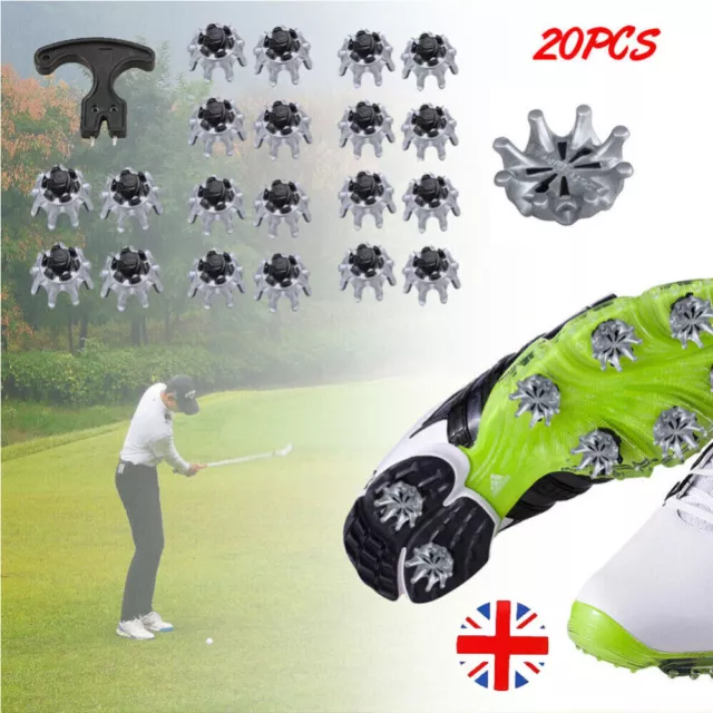 20PCS Screw Golf Shoes Spikes Champ Fast Twist Studs Cleats For Footjoy UK