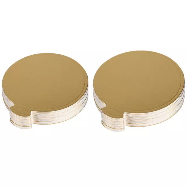 50pcs Mini Round Cake Bases Cardboard Trays Display Board Serving Tray-GX