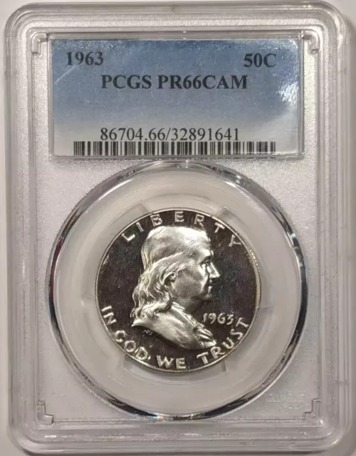 1963 Proof Franklin Half Dollar PCGS PR-66 CAM