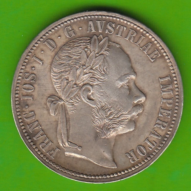 Coin Silver Gulden Florin Austria 1884 IN Xf-Bu Fine Scratch nswleipzig