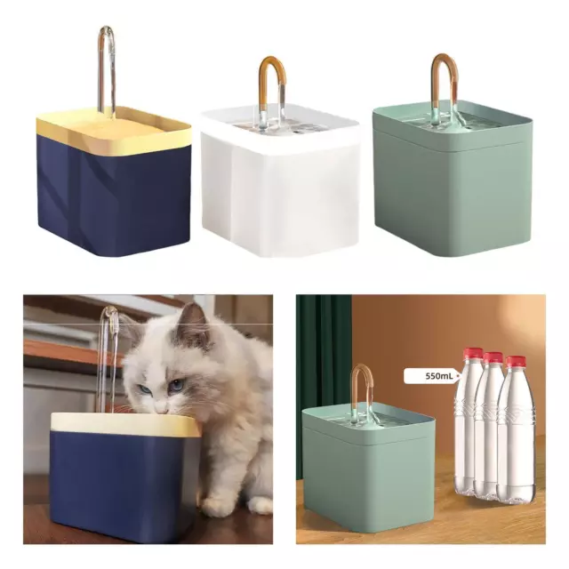 Fontaine d'eau automatique pour chat, distributeur d'eau, super silencieux, bol