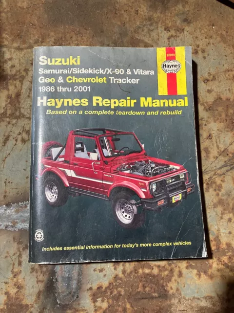 Haynes Repair Manual Suzuki Samurai Geo & Chevrolet Tracker 1986-2001 #90010