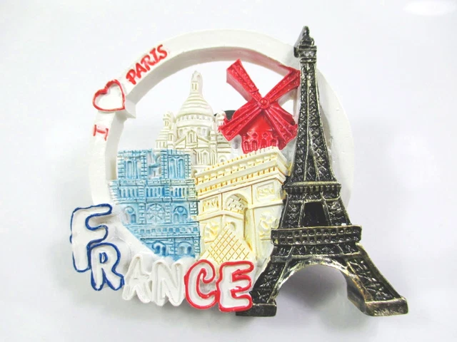 Magnete del frigorifero di parigi magneti decorativi del frigorifero 3D resina Arc De Locker magneti adesivo magnetico frigorifero decorazione della casa  15