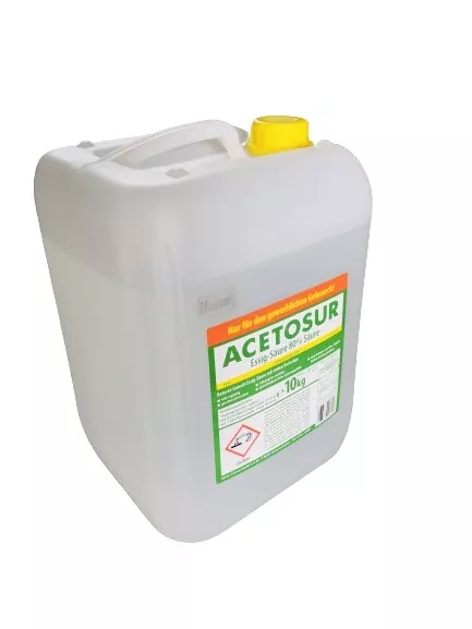 Aceto essenza alimentare di qualità luminoso 80% can. 10 kg