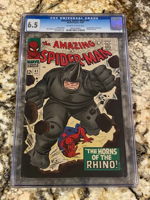 Amazing Spider-Man #41 Cgc 6.5 Ow/Wh Pages 1St Rhino Huge Mcu App Soon Hot Book