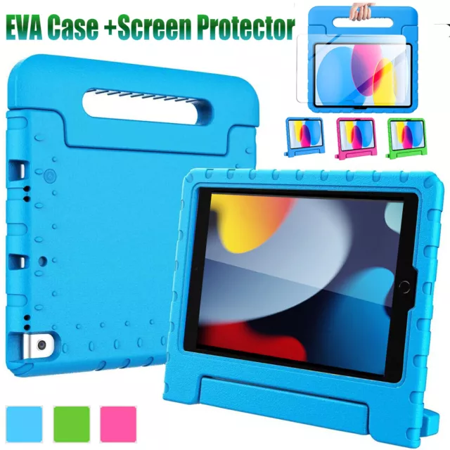 For iPad 10th 9th 8th 7th Generation Case Shockproof Handle Stand Kids EVA Cover