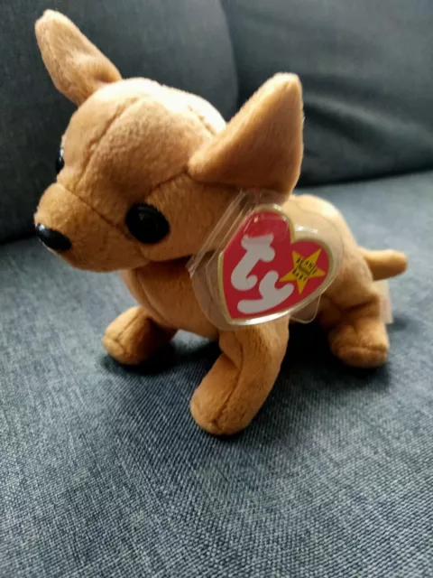 ty Beanie Baby Tiny the ChihuahuaDOB September 8, 1998Mint with Mint Tag