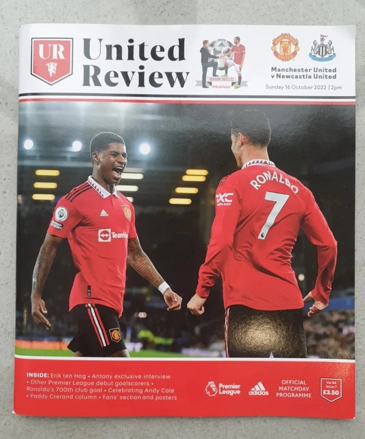 MANCHESTER UNITED V Newcastle United 16/10/2022 Official Matchday