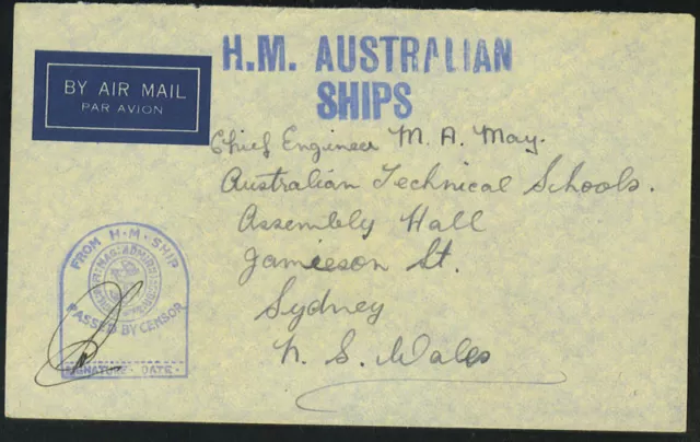 Australie 1943 H.M.Australien Expédié Paquebot