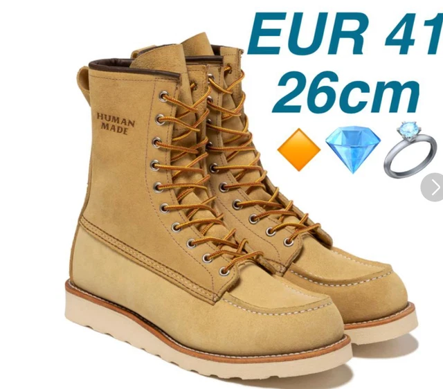 HUMAN MADE × RED WING 8-INCH MOC TOE BOOTS Sold Out Collaboration ...