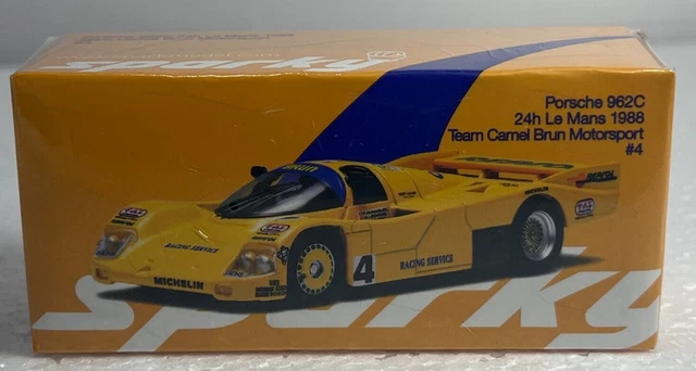 Sparky 1/64 Porsche - 962C Team Camel Brun Motorsport #4 24h Le Mans 1988 F.Hunkeler - W.Lechner - M.Reuter (Tiny Exclusive