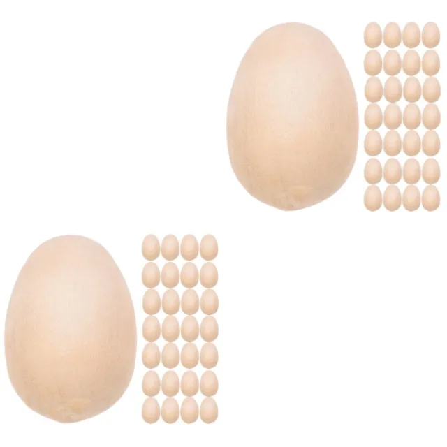 300 Stcs künstliche Eier für DIY unvollendete Holz Eier Gefälschte Eier