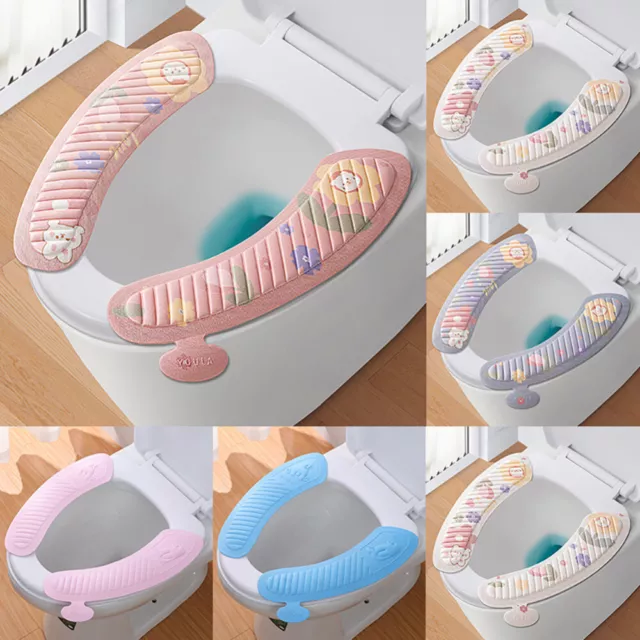 Soft Toilet Seat Mat Bathroom Washable Closestool Cushion Cover Pad Waterproof