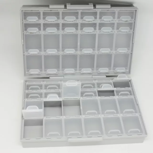 AideTek BOXALL48 lids empty enclosure SMD SMT organizer surface mount box labels