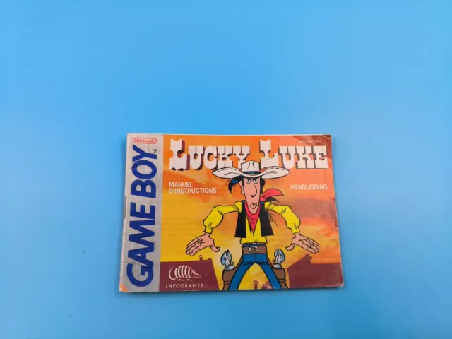 jeu video notice BE nintendo game boy FAH lucky luke