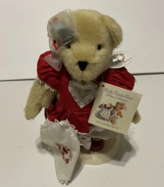 Muffy VanderBear Hearts And Flowers Bear In Dress & Accessories WT