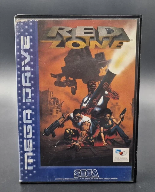 Red Zone Sur SEGA Megadrive, Sans Notice, PAL, Bon état, Jeu De Tir 1993