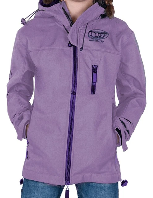Cowgirl Tuff Western Jacket Girls Microfiber L Purple F00450