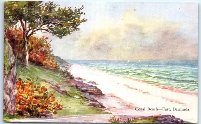 Postcard - Coral Beach, East, Bermuda - British Overseas Territory