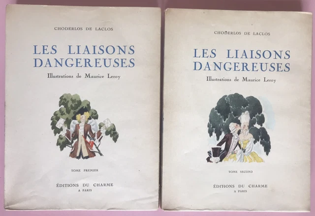 Les Liaisons Dangereuses Page De Garde Originales LES LIAISONS DANGEREUSES - Choderlos de Laclos - Ill Maurice Leroy 1941