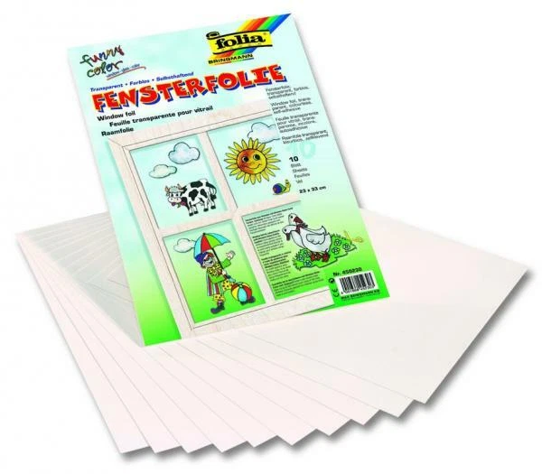 10x Selbsthaftende Windowcolor-Folie 23 x 33 cm 10x Selbsthaftende Windowcolor-Folie 23 x 33 cm