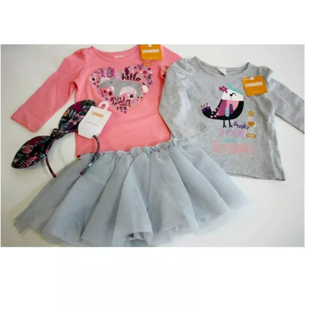 Gymboree Baby Girl's Tutu Skirt Long Sleeve Tops Size 18-24 Months 2