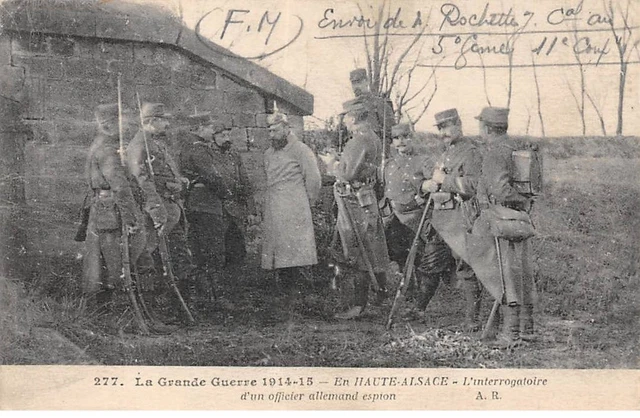 MILITAIRE - SAN36337 - En Haute Alsace - L'interrogatoire d'un officier alleman
