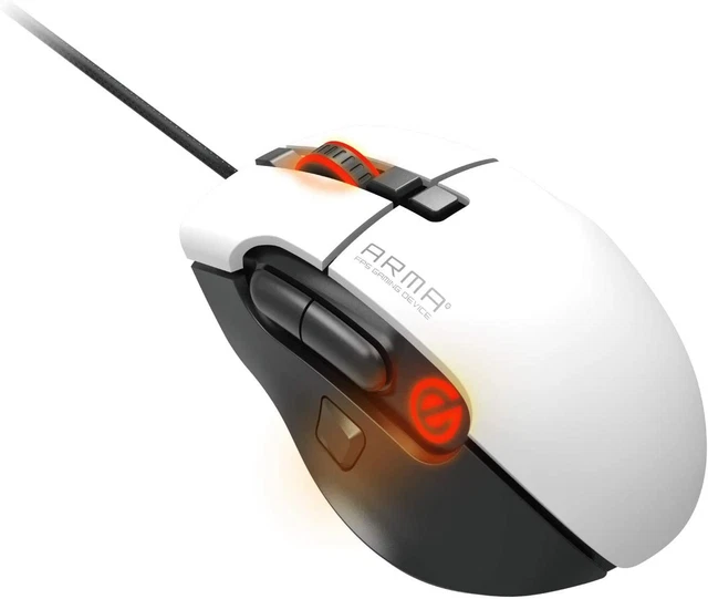 Mouse Gaming OnTarget GM21 Cablato 10000 DPI LED RGB 8 Pulsanti - Cavo Intrecciato