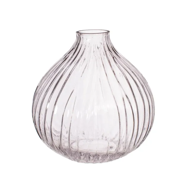 Large Round Flower Stem Vase Clear  Bud Clear Glass Decorative Table Decor
