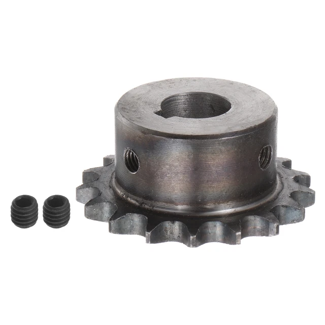 06B Roller Chain Sprocket 17T Pitch 3/8" 16mm Bore A3 Steel Motor Drive Gear