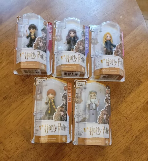 NEW Lot of 5 Harry Potter Wizarding World Magical Minis FIGURES NIB