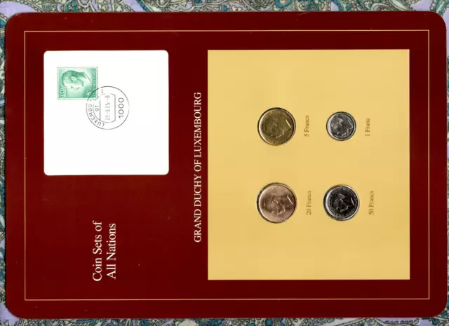 Coin Sets of All Nations Luxembourg 1983-1989 50,5 Francs 1989 UNC 23.8.85