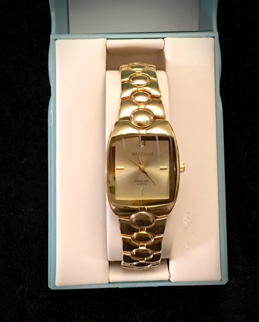 VINTAGE BEAUTIFUL WOMEN S Waltham Diamond Quartz Watch Japan Movement 44.95 PicClick