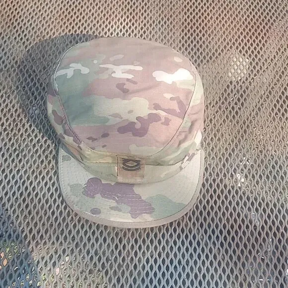 VINTAGE CAMO OTTO Cadet Military Army Style Hat 7 1/8 $18.65 - PicClick