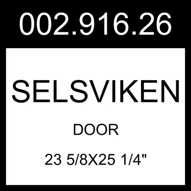 Puerta IKEA SELSVIKEN Alto Brillo Negro 23 5/8x25 1/4" 002.916.26