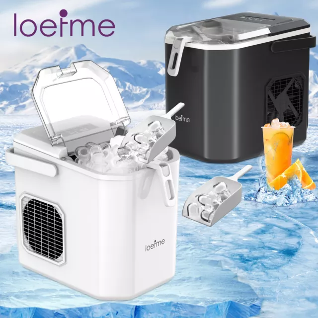 1.2L Countertop Electric Ice Cube Maker Machine Self-cleaning Function 12KG/24H