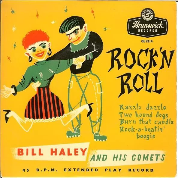 Bill Haley And His Comets - Rock 'N Roll (7", EP, RP)