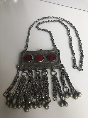 Antique Silver Bedouin Prayer Box Necklace Islamic Wedding Dowry