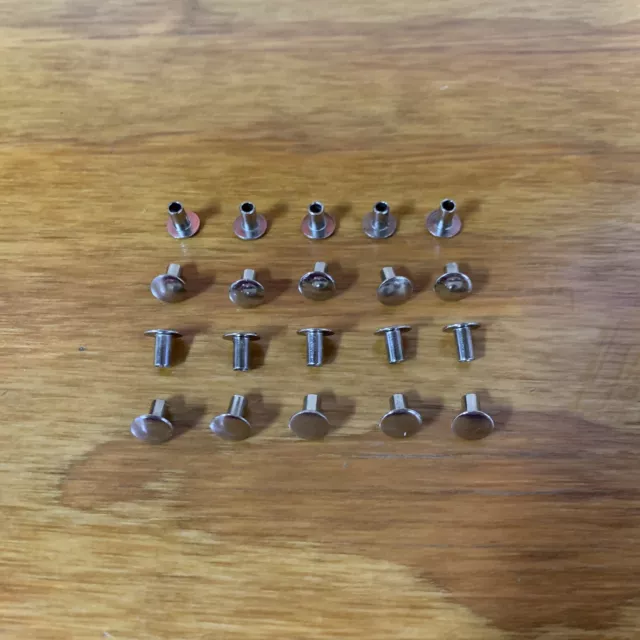 20 Fender Rivets Authentic Fits Schwinn Stingray Krate & Others Vintage Nos 20 Fender Rivets Authentic Fits Schwinn Stingray Krate & Others Vintage Nos