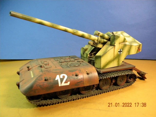 MAQUETTE 1/35 TANK CHAR PANZER what if WAFFENTRÄGER AUF E-100 EUR 85