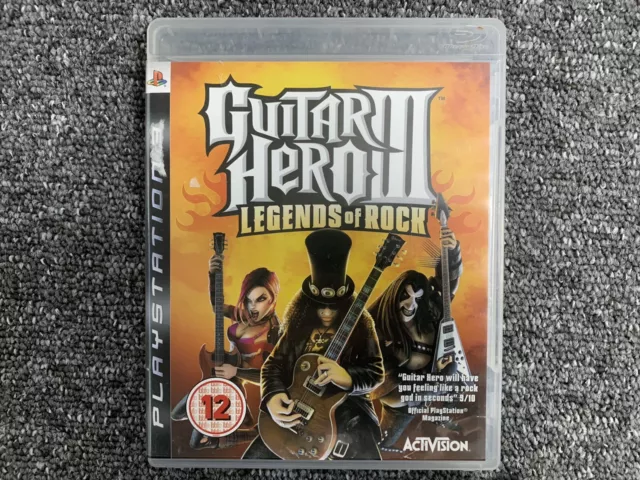 Guitar Hero III (3) Legends Of Rock Playstation 3 completo PS3 REGIONE GRATIS