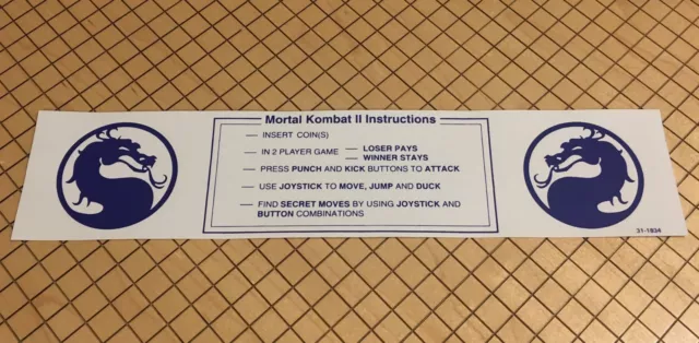 Mortal Kombat 2 Bezel Moves List 