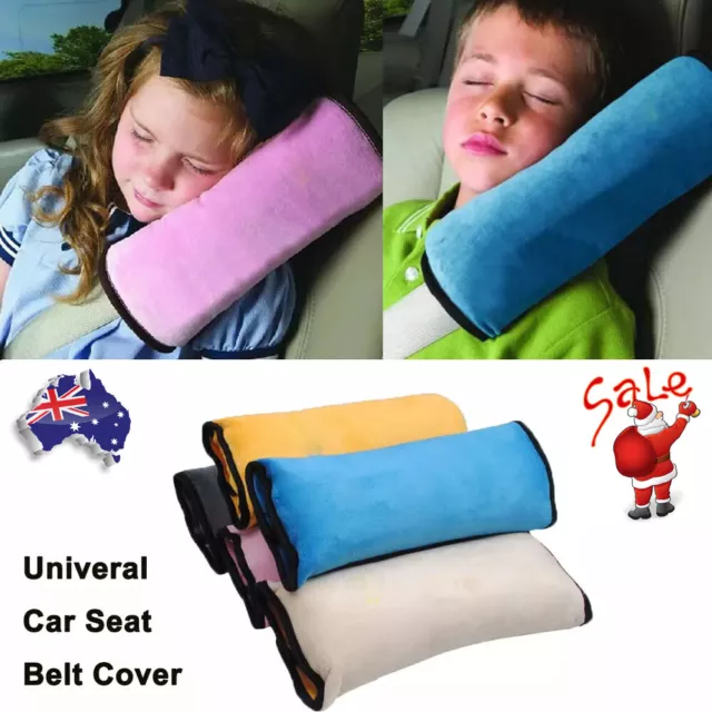 Kids Car Short Plush Seat Belt Shoulder Pad  Belt Pillow Cushion Head Support